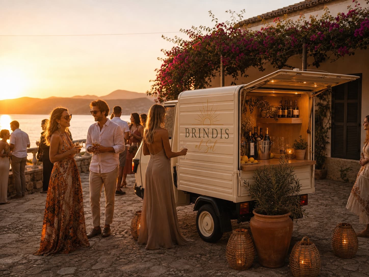 Brand Dinner Lighting detail in Mallorca